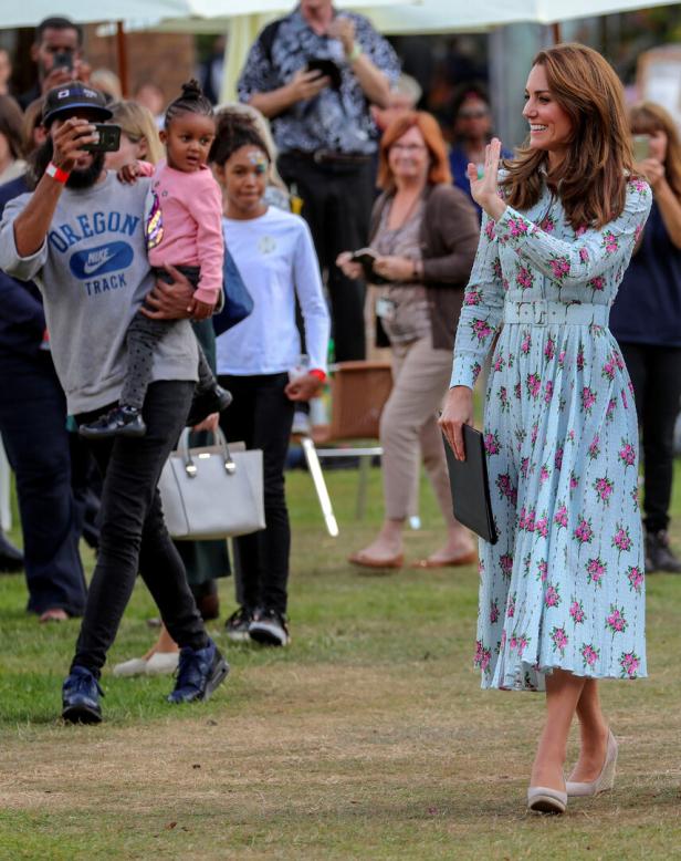 Catherine, Duchess of Cambridge, besucht RHS Wisley in der Nähe von Woking.