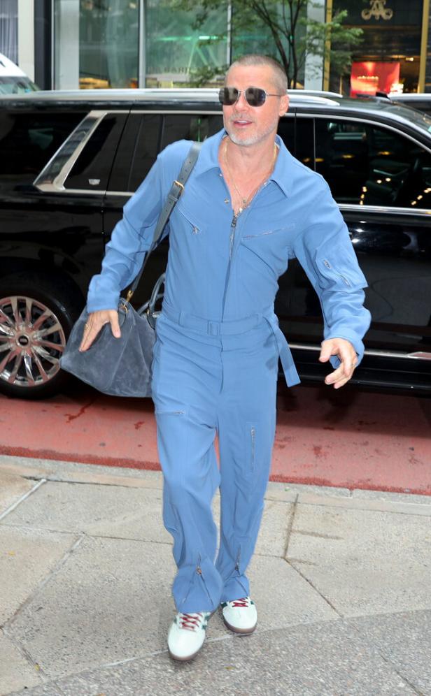Brad Pitt bei Prominenten-Sichtungen in New York, Juni 2025.
