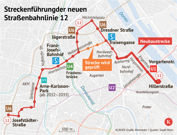 Die neue Bim-Linie 12