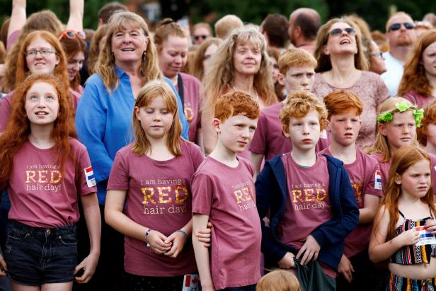 Hundreds of redheads from around the world take part in annual festival in Netherlands Hundreds of redheads from around the world take part in annual festival in Netherlands