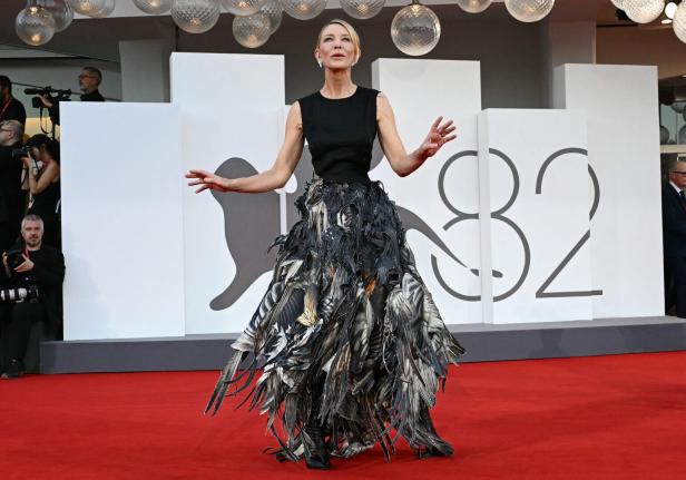 Cate Blanchett auf dem roten Teppich der Filmfestspiele von Venedig.