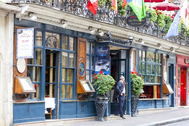 Das Restaurant Le Procope in Paris, Frankreich.
