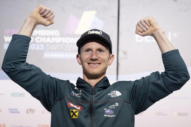 IFSC Climbing World Championships Bern 2023 Jakob Schubert ist sechsfacher Weltmeister