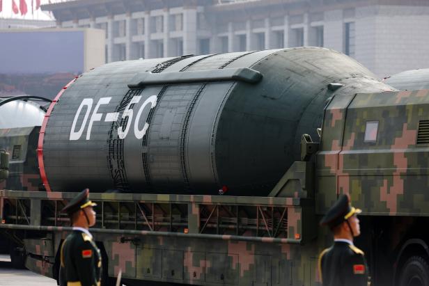 Die DF-5C-Atomraketen dürften jeden Ort auf der Welt erreichen können – eine klare Botschaft Pekings.  