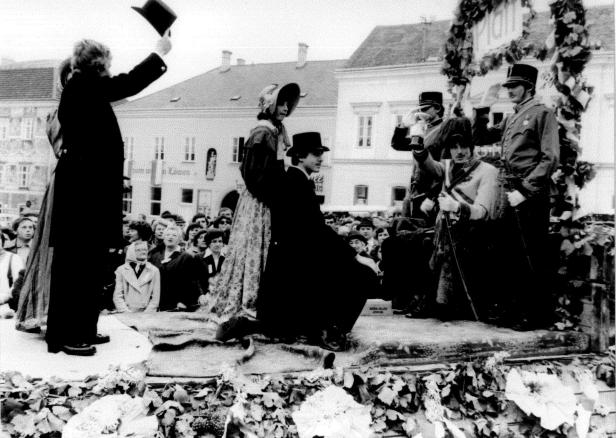 Weinlesefest Retz anno dazumal
