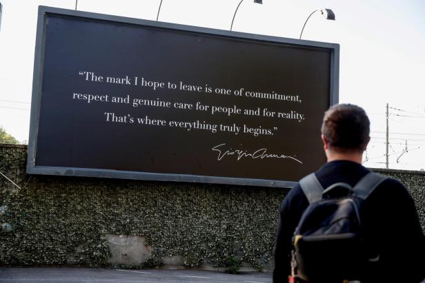 Funeral chapel for late fashion legend Giorgio Armani opens in Milan