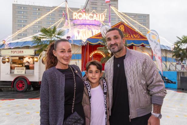 Fadi und Ines Merza mit Sohn Michel
