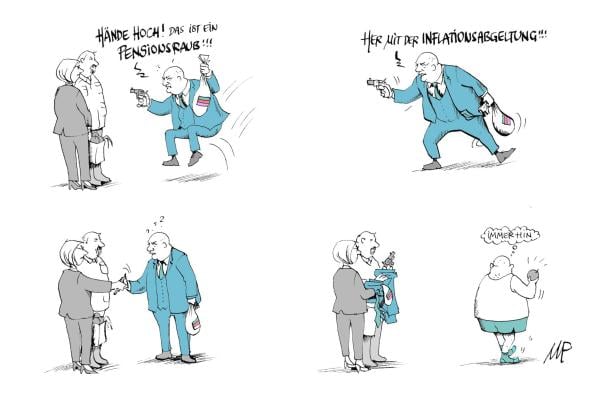 Eine Karikatur 