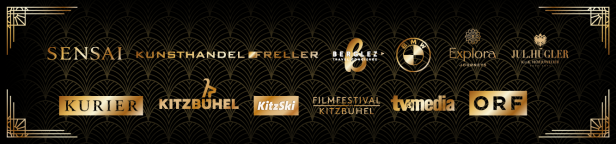 Die KURIER ROMY Sponsoren 2025: Sensai, Kunsthandel Freller, Berglez, BMW, Explora, JulHügler, KURIER, Kitzbühel, KitzSki, Filmfestival Kitzbühel, TVMedia, ORF