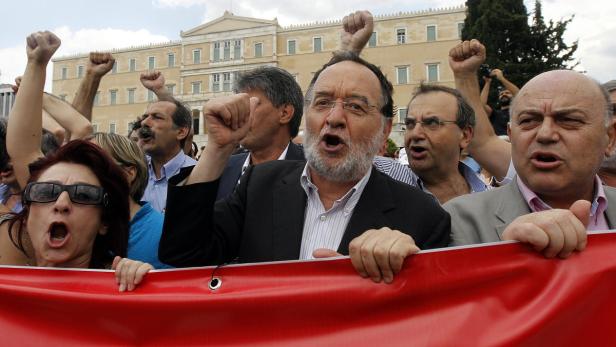 Griechen streiken: "Sind Menschen, keine Zahlen"