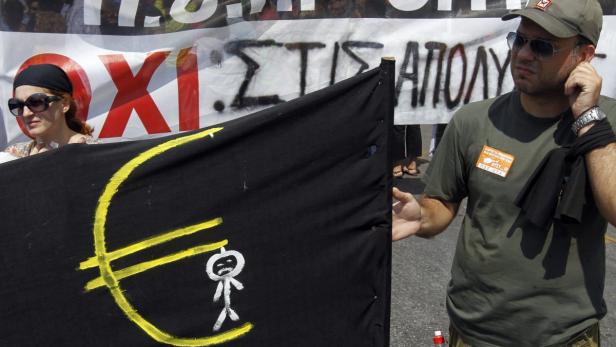Griechen streiken: "Sind Menschen, keine Zahlen"
