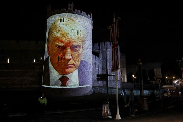 Foto von Trump auf Schloss Windsor