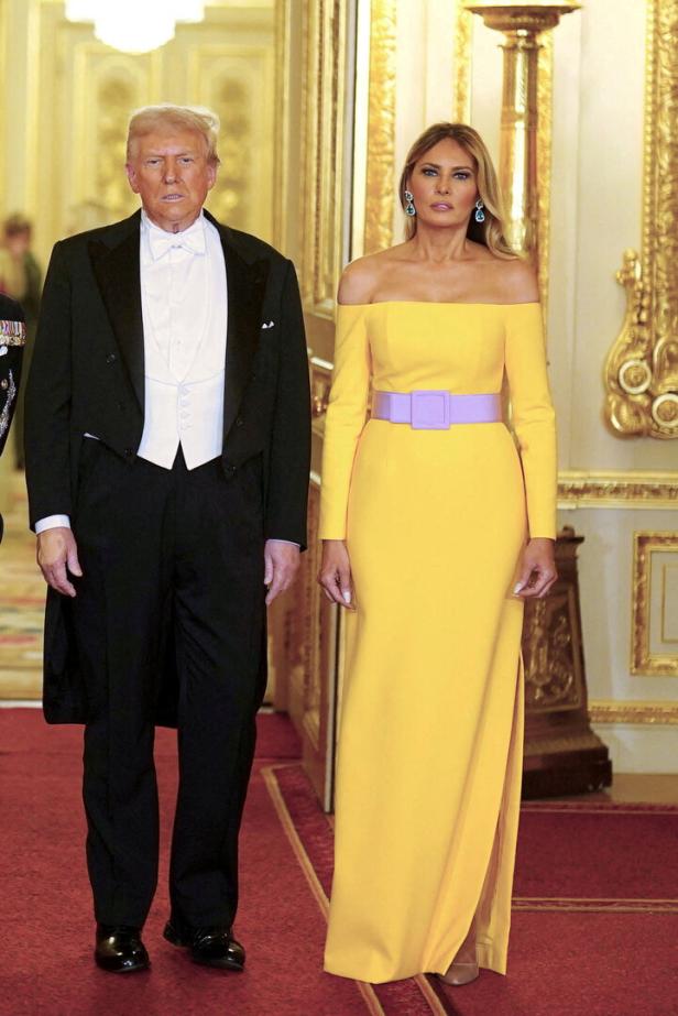 US-Präsident Trump bei einem Staatsbesuch in Großbritannien.
