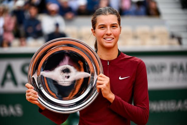 Tennisspielerin Lilli Tagger bei den French Open