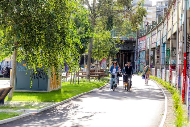 Befahrung neuer Radweg Donaukanal