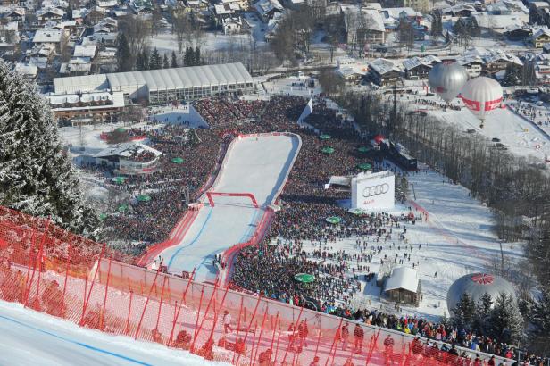 Höllenritt auf der größten Skibühne der Welt