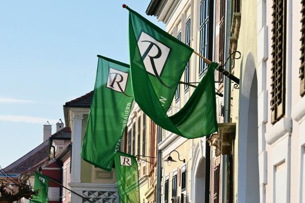 Fahnen der Ruster Weinbauern