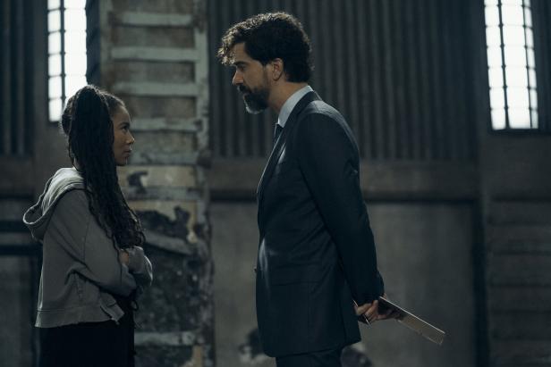 Jaz Sinclair und Hamish Linklater in „Gen V“.