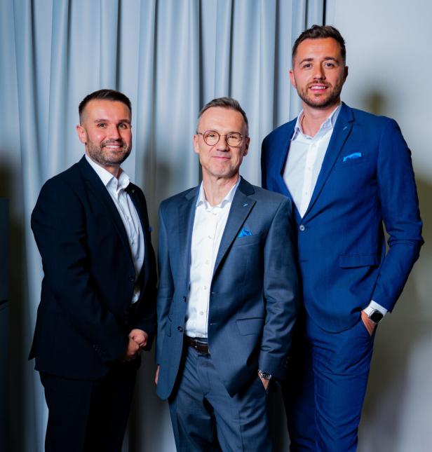 Alexander Springler, Gerhard Perschy und Almir Karagic (v. li.) von Daikin Österreich.