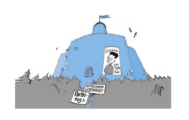 Eine Karikatur