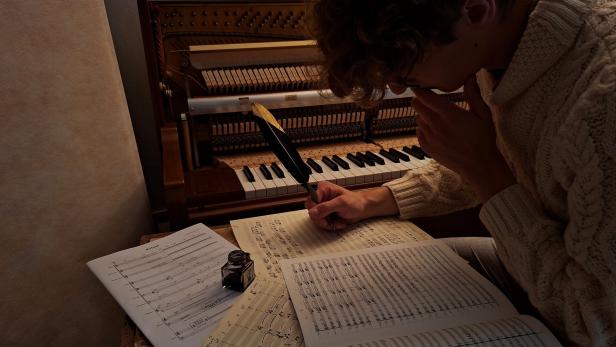  Das Leben dreht sich um die Musik. Stefan Kastenberger komponiert mit Leidenschaft.