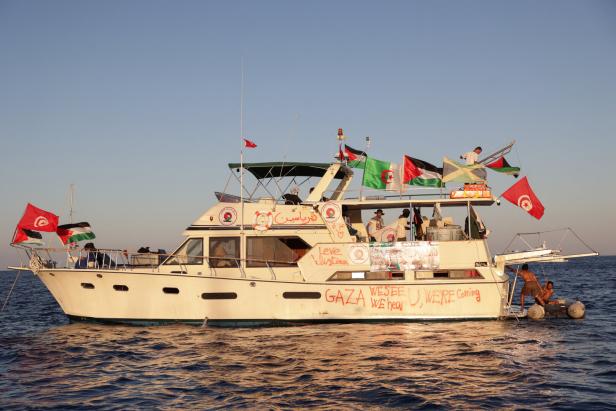 Gaza aid flotilla set to head east from Greece despite Israeli warnings