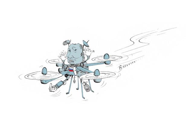 Eine Karikatur