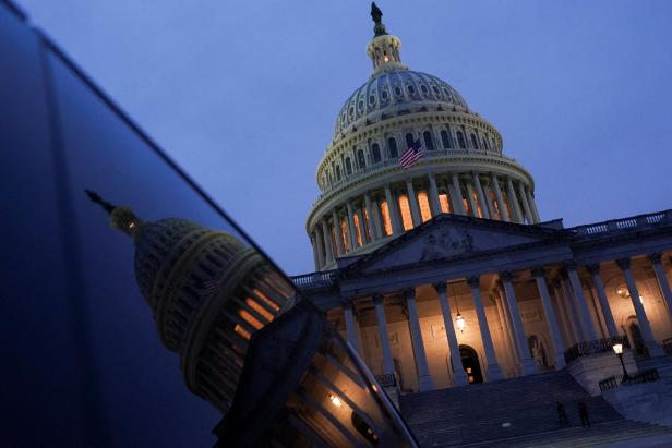 A view of the U.S Capitol dome, in Washington