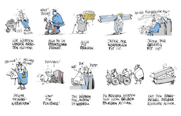 Eine Karikatur