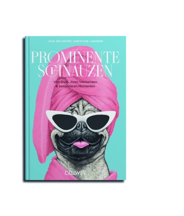 Das Buchcover zeigt einen Mops mit Sonnenbrille und Turban.