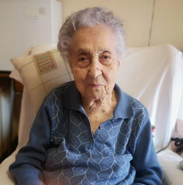 Maria Branyas Morera im Jänner 2023 im Alter von 115 Jahren.