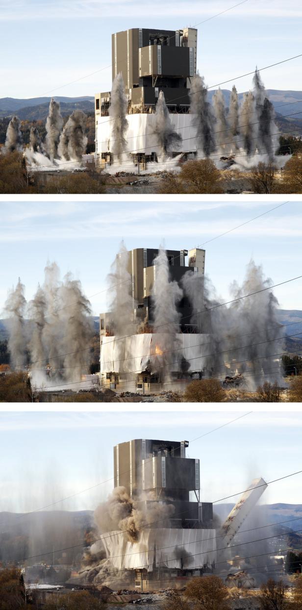Sprengung von Kraftwerk Voitsberg lief nicht wie geplant