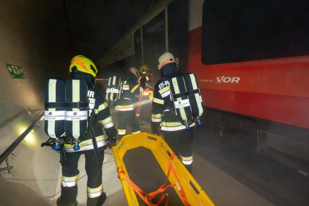 Großeinsatz im Koralmtunnel zum Abschluss der Übungsphase