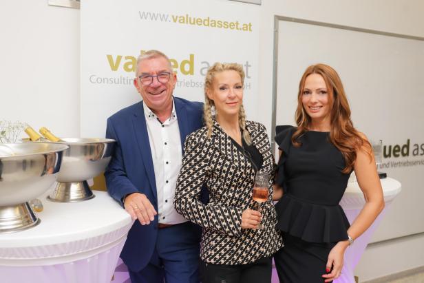 Werner Holzhauser, Simone Lugner und Henrieta Zanoni