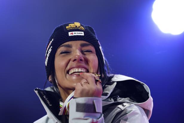 Stephanie Venier wurde heuer in Saalbach-Hinterglemm Weltmeisterin im Super-G