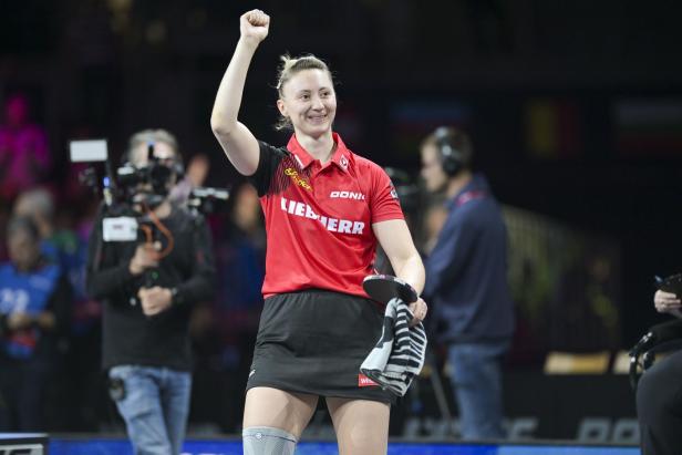 Tischtennisspielerin Sofia Polcanova holte im Doppel WM-Silber