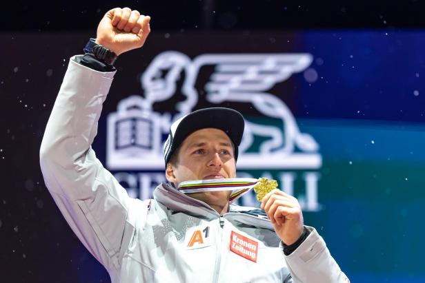 Raphael Haaser gewann im Februar bei der Heim-WM in Saalbach-Hinterglemm Gold im Riesentorlauf