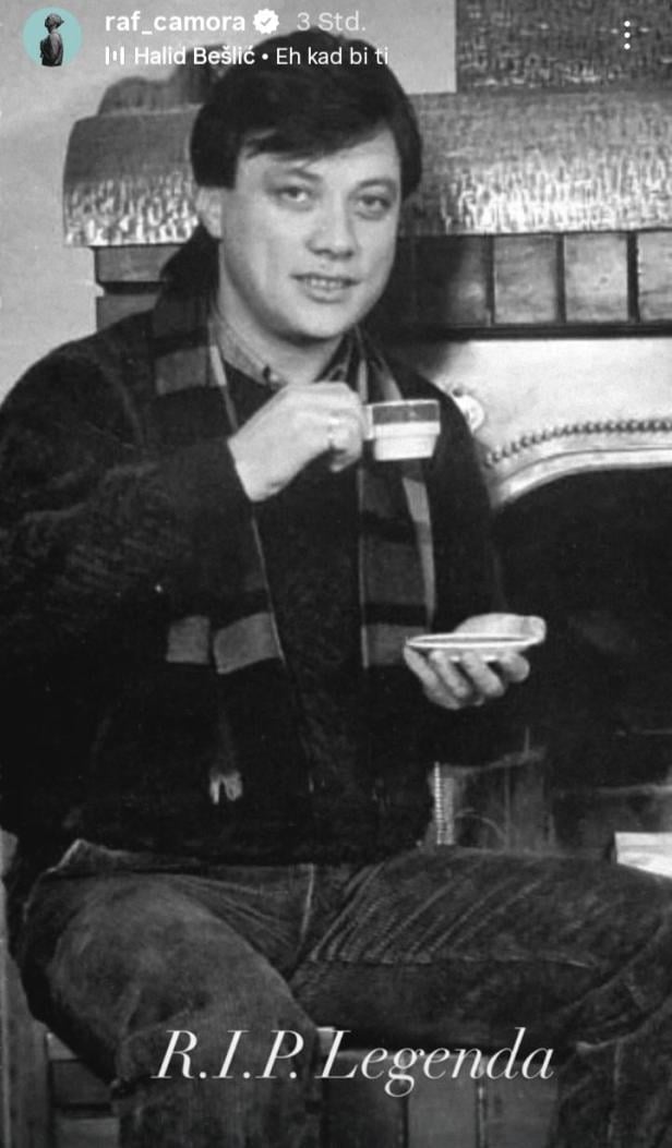Halid Beslic in der Story von RAF Camora