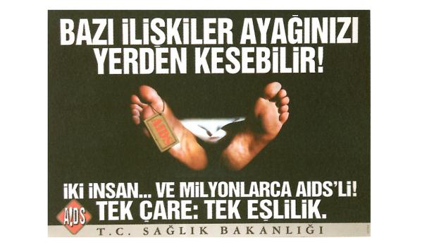 Plakate gegen den HI-Virus