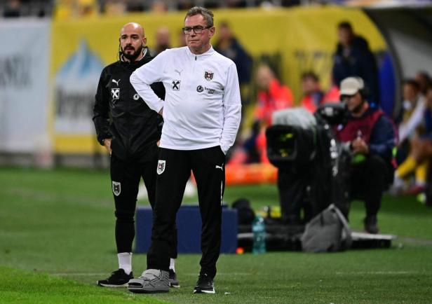 Teamchef Ralf Rangnick war mit dem Auftritt seiner Mannschaft in Rumänien nicht zufrieden