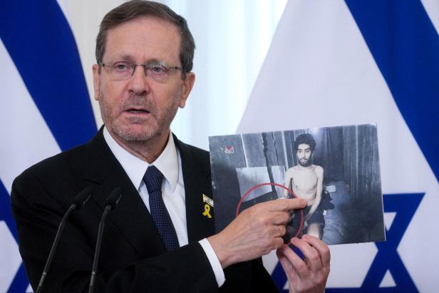 FILE PHOTO: Israeli President Isaac Herzog visits Latvia