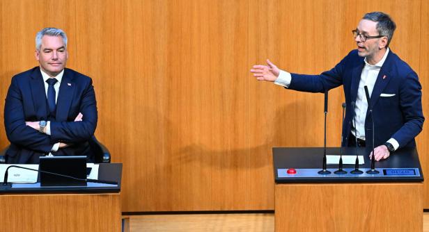 NATIONALRAT: NEHAMMER / KICKL Karl Nehammer und Herbert Kickl