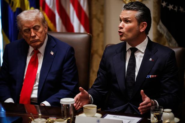 US President Donald Trump holds cabinet meeting in Washington