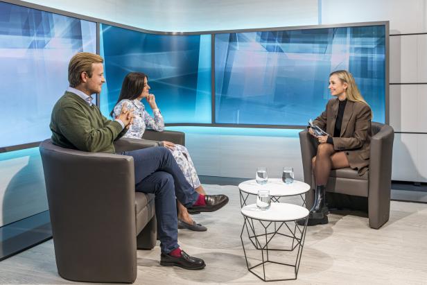 Die nächste Lederleitner-Generation zu Gast im KURIER. Ann und Roberto Lederleitner