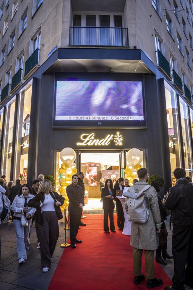 Lindt Flagshipstore, Eroeffnung, Kaerntnerstrasse 1 , 1010 Wien