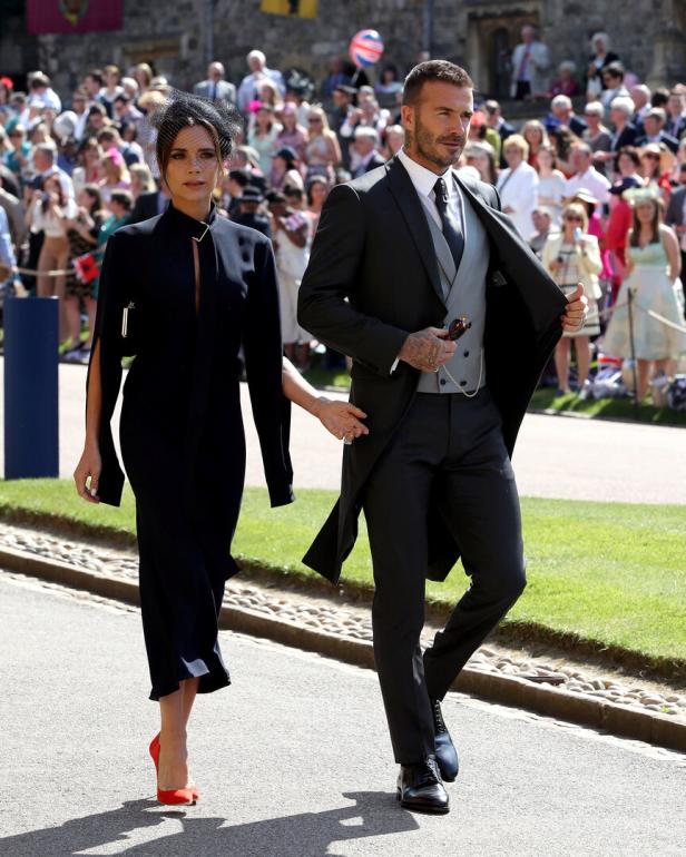 Ehepaar Beckham bei der Royal Wedding vor 7 Jahren