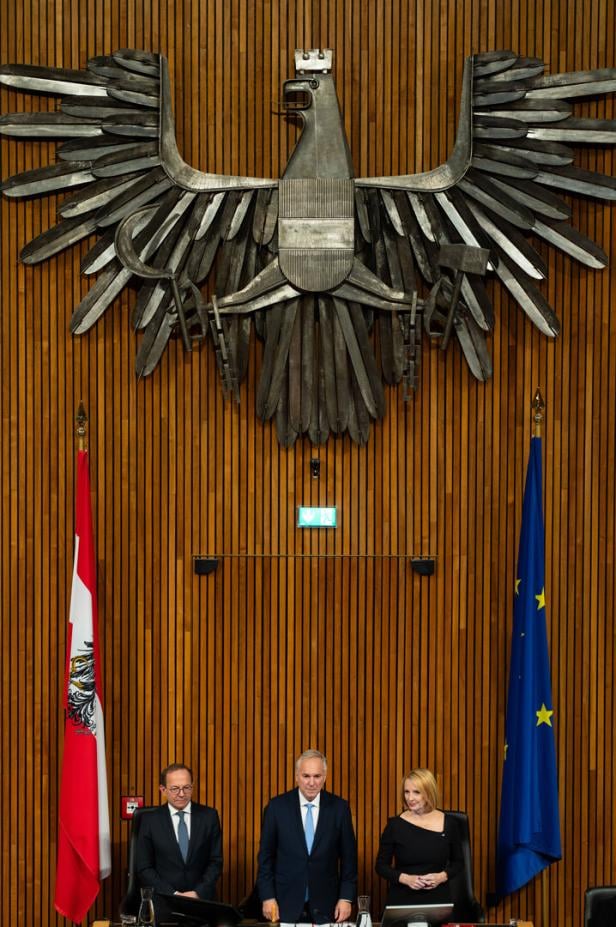 KONSTITUIERENDE SITZUNG DES NATIONALRAT mit Haubner (ÖVP), Rosenkranz (FPÖ) und Bures (SPÖ) KONSTITUIERENDE SITZUNG DES NATIONALRAT mit Haubner (ÖVP), Rosenkranz (FPÖ) und Bures (SPÖ)