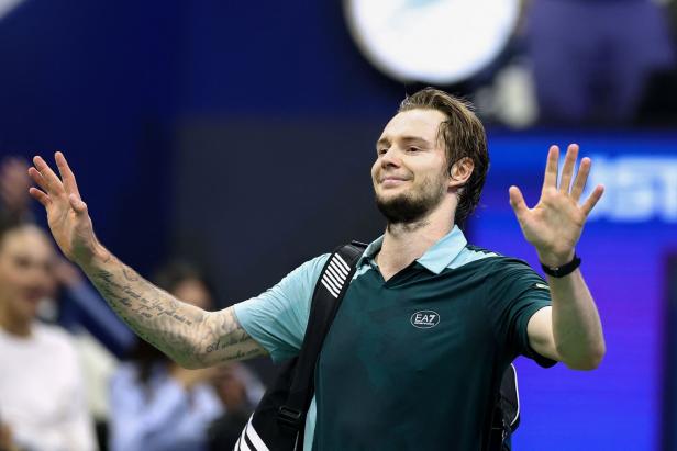 TENNIS-USA-OPEN Alexander Bublik kritisierte das Doppel.