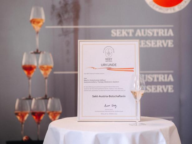 Urkunde Sektbotschafterin