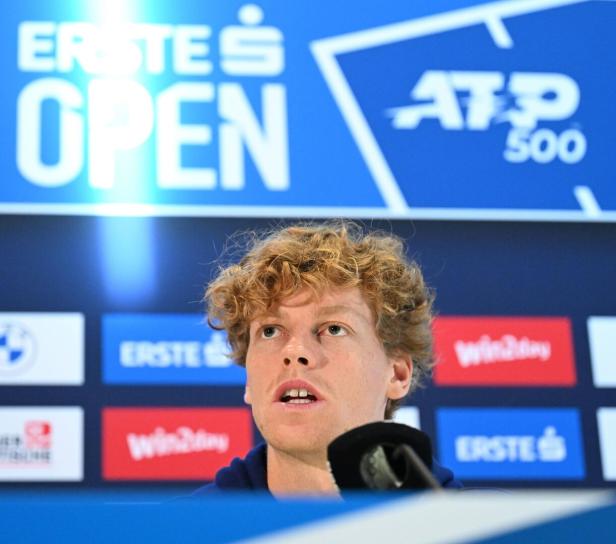 Sinner bei der Pressekonferenz in Wien